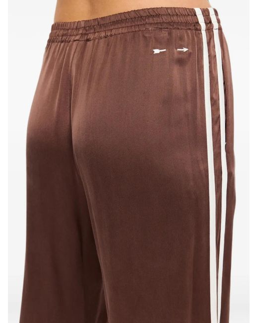The Upside Brown Marnie Side-Stripe Track Pants