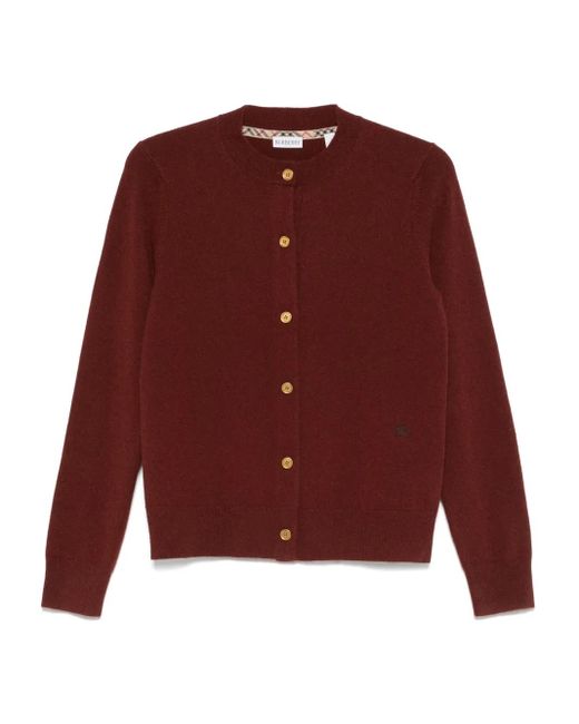 Burberry Red Geknöpfter Cardigan
