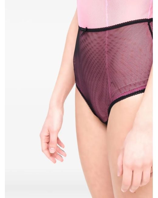 Laura Urbinati Black Bow-Detail Briefs