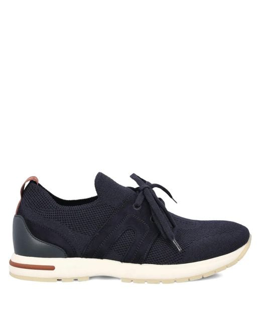 Loro Piana Blue 360 Lp Flexy Walk Lace-Up Sneakers