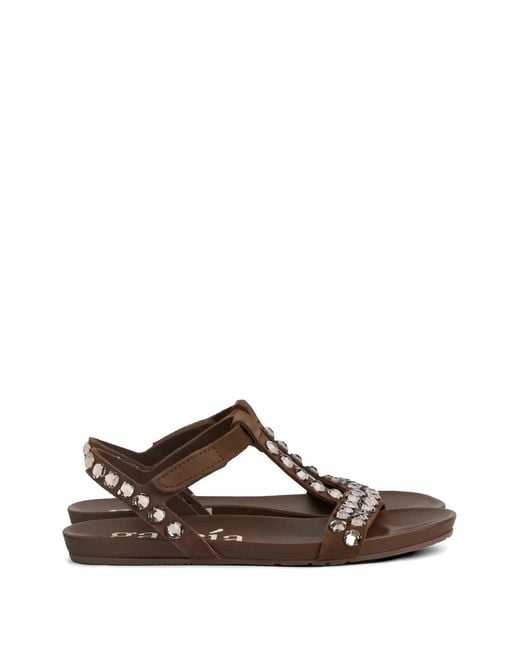 Pedro Garcia Brown Jeril Leather Sandals