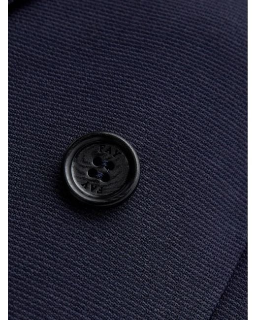 Fay Blue Double-Breasted Pocket Blazer for men