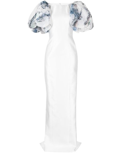 Saiid Kobeisy round-neck dress - White