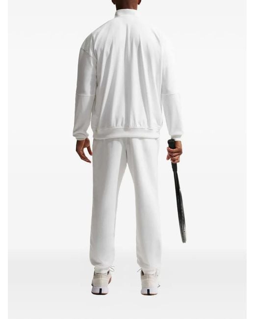 Nike White Sweat Zippé Heritage À Patch Logo for men
