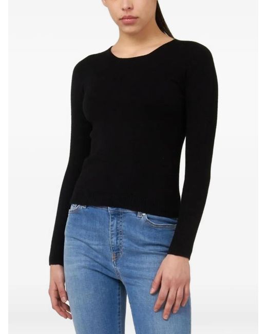 Gast Black Fine-Knit Sweater