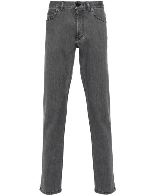 Zegna Gray City Slim-fit Jeans for men