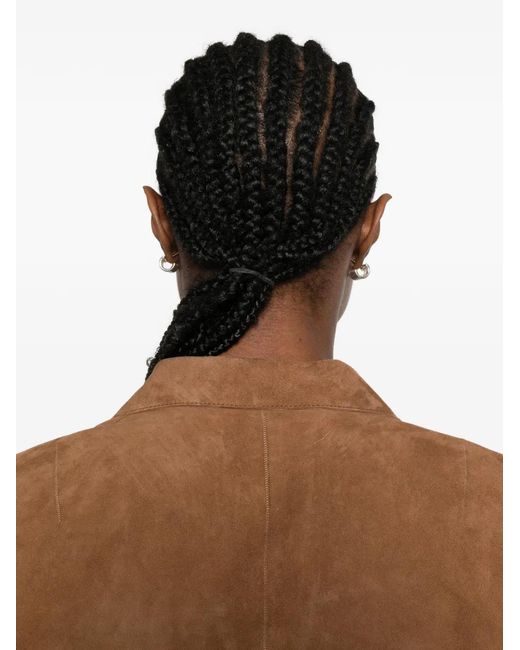 The Jackie Leathers Brown Beatriz Suede Jacket