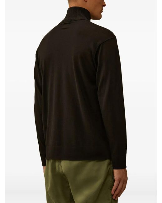 C P Company Pullover Mit Reißverschluss in Black für Herren