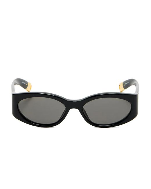 Jacquemus Black Oval-Frame Sunglasses