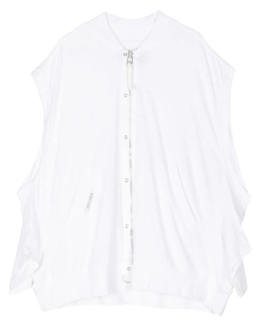 Gilet Con Zip di Undercover in White da Uomo