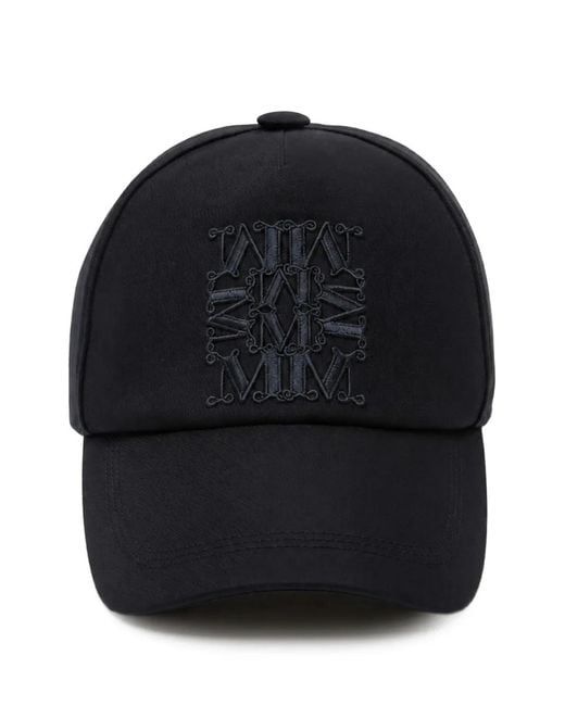 Cappello Da Baseball Con Logo di Max Mara in Blue