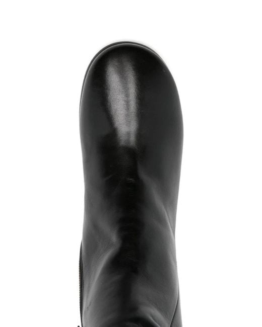 Bottines En Cuir 60 Mm Pomme D ́Or en coloris Black