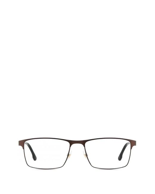 Carrera Brown Rectangle-Frame Glasses for men