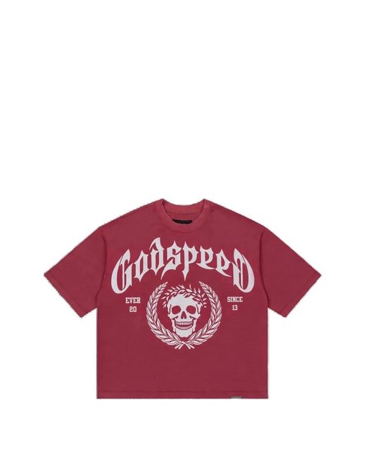 Godspeed Red Victor Crest T-Shirt for men