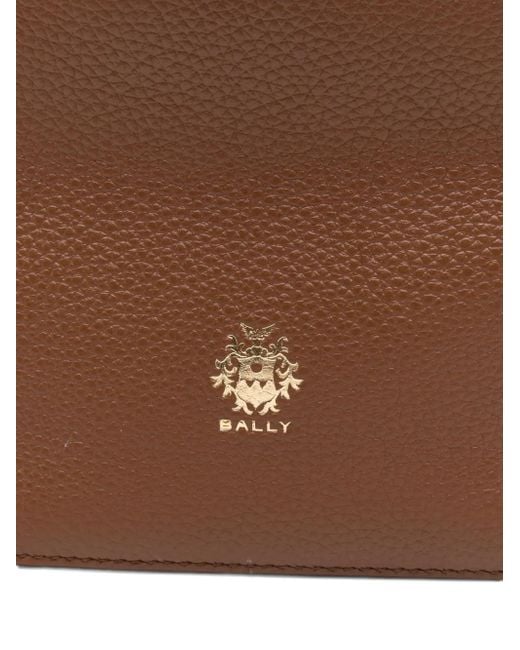 Bally Brown Drawstring Leather Bucket Bag