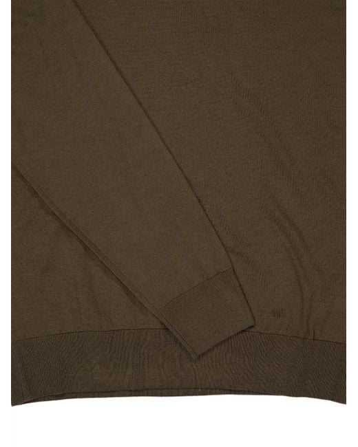 Maglione A Collo Alto di Piacenza Cashmere in Green da Uomo