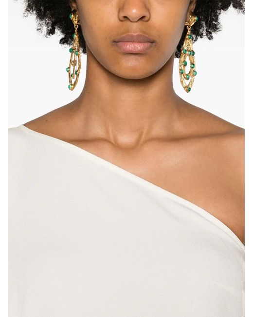 Taller Marmo White Piccolo Arno Fringed Short Dress