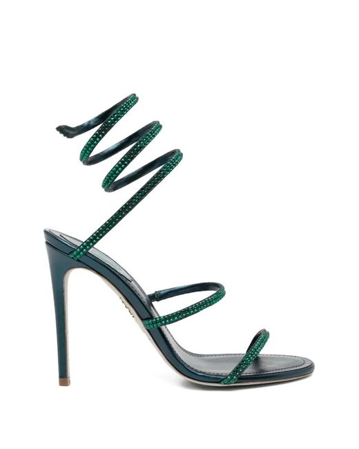 Rene Caovilla Green 105Mm Cleo Sandals