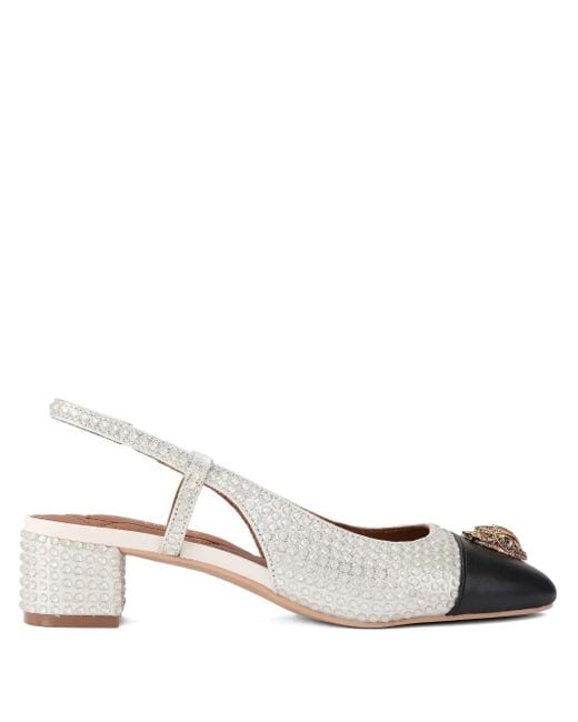 Pumps Sloane Con Cinturino Posteriore 40Mm di Kurt Geiger in White