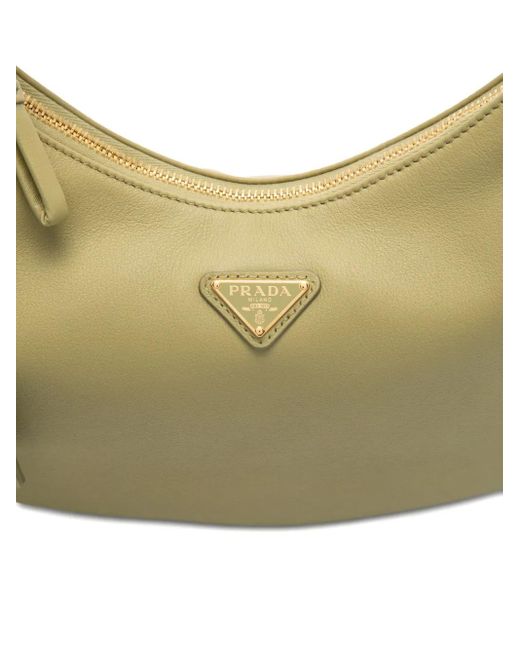 Prada Metallic Leather Shoulder Bag