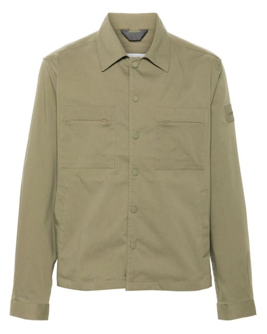 Giacca-camicia con applicazione di Calvin Klein in Green da Uomo