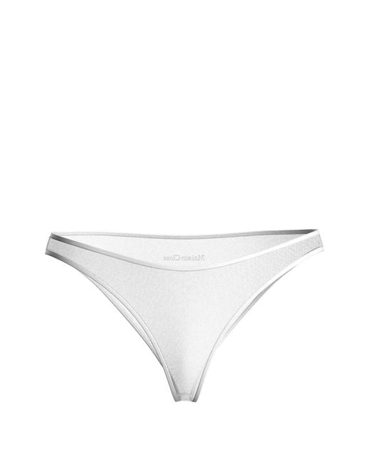 Maison Close White Panorama Mesh Briefs