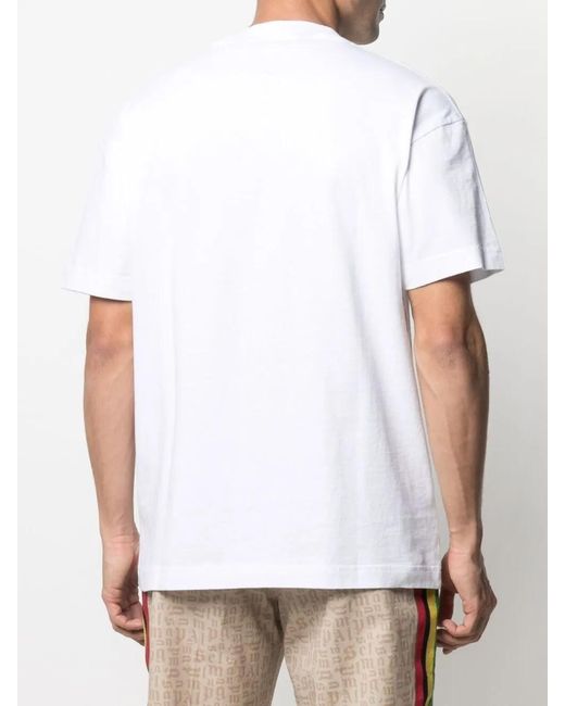 Palm Angels White Los Angeles Sprayed Logo T-Shirt for men