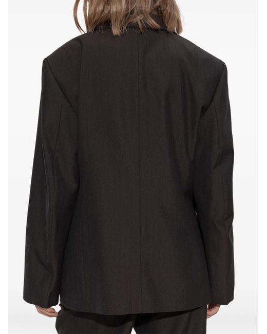 Lemaire Black Double-Breasted Blazer