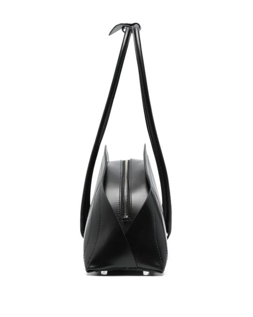 FEDERICO CINA Black Abgerundete Schultertasche