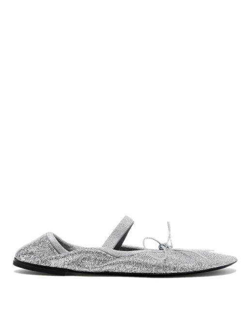 Proenza Schouler グリッター フラットシューズ White