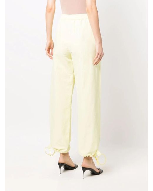 Stella McCartney White Drawstring Cuff Track Pants
