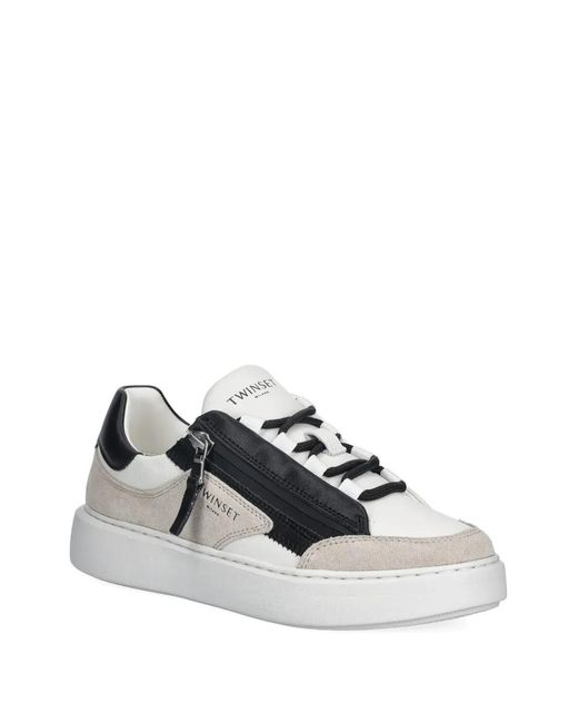 Twinset White Colourblock Sneakers