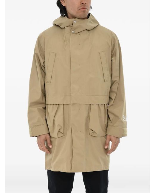 Woolrich Natural Hooded Drawstring-Waist Parka for men