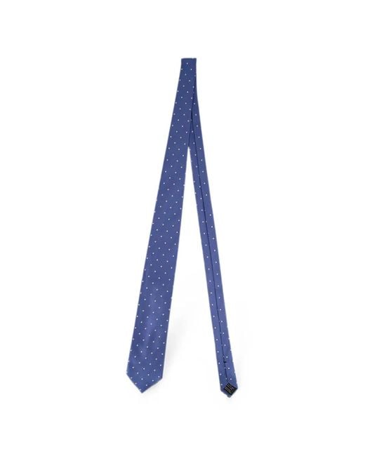 Tom Ford Blue Polka-Dot Silk Tie for men