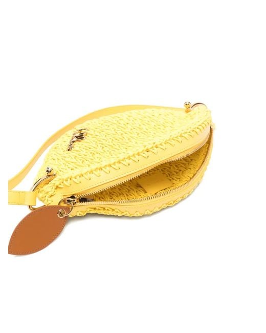 Chloé Yellow Tropicus Braided Rope Shoulder Bag
