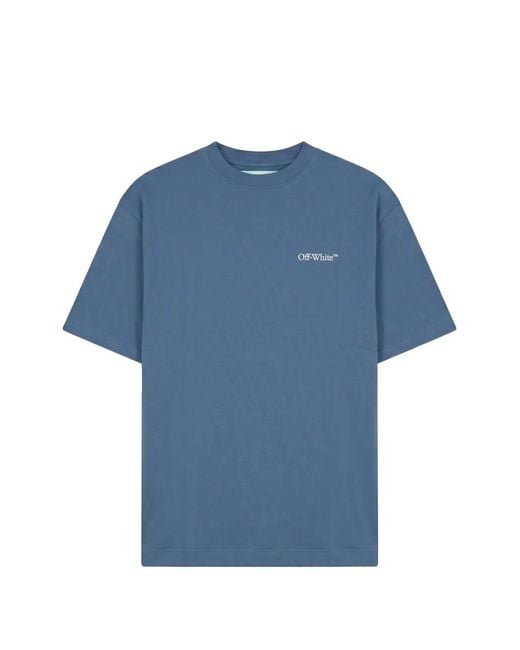 Off-White c/o Virgil Abloh Blue T-Shirt À Imprimé Arrows for men