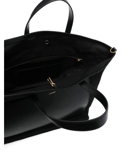 Jil Sander Black Medium Wanda Square Tote Bag