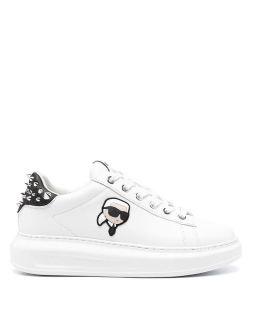 Karl Lagerfeld Ikonik Nft Kapri Sneakers in het White