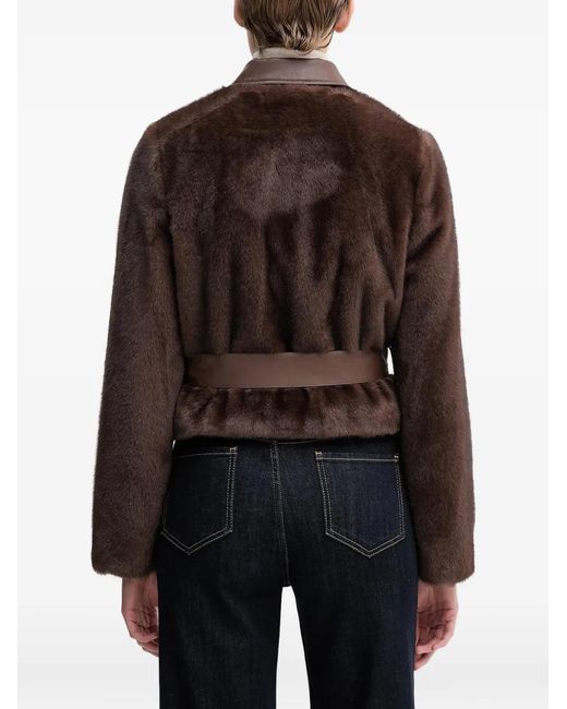 GAUDI Black Belted Zip-Up Jacket