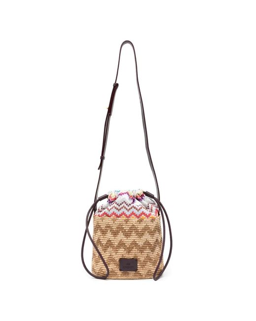 Missoni レディース ナチュラル ジグザグ バケットバッグの通販はau