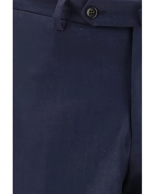 Germano 1952 Blue Virgin-Wool Tailored Trousers for men
