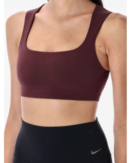 Nike Black Square-Neckline Active Top