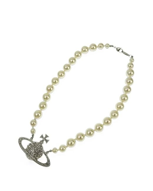Vivienne Westwood Metallic Orb Crystal-Embellished Necklace