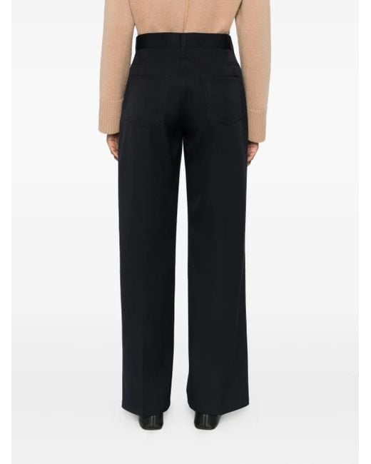 Pantalones con cierre de botón Jil Sander de color Blue