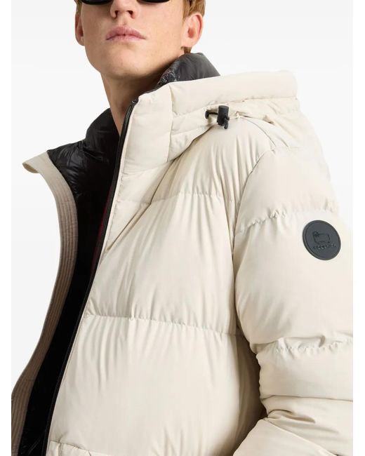 Woolrich White Sierra Padded Jacket for men