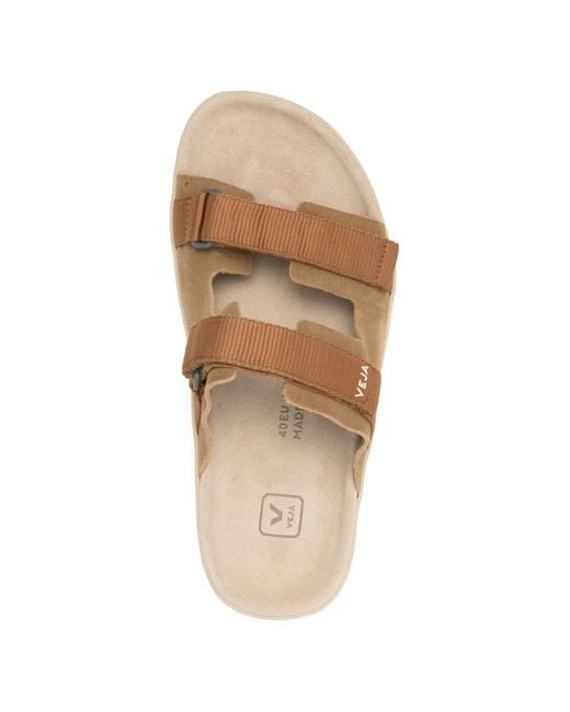Veja White Arpoador Suede Sandals