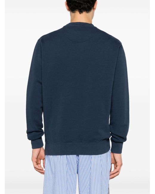 Mc2 Saint Barth Blue Cooper Cotton Sweatshirt for men