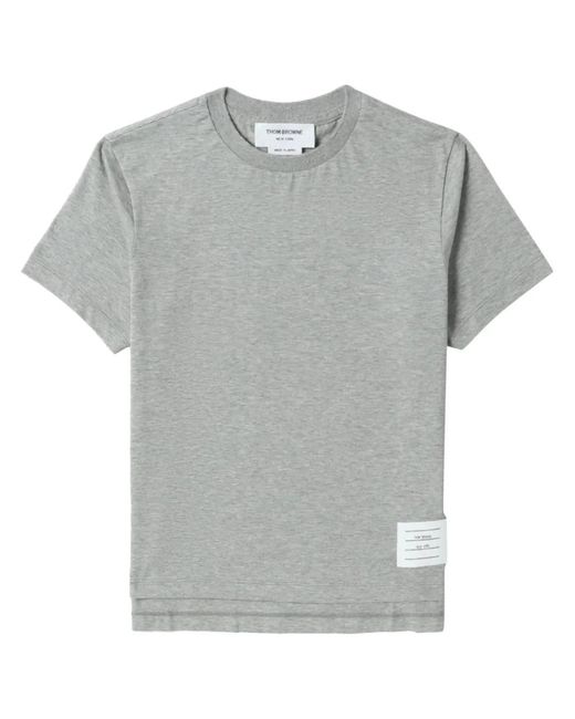 Thom Browne Gray Cotton T-shirt