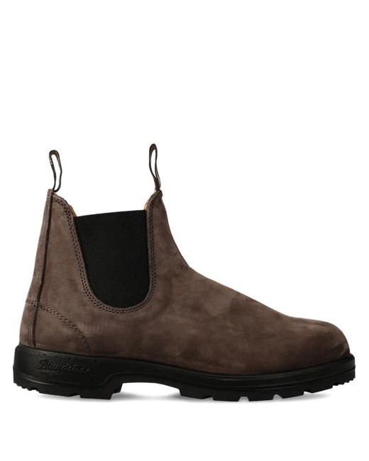Blundstone Brown Pull-Tab Chelsea Boots for men