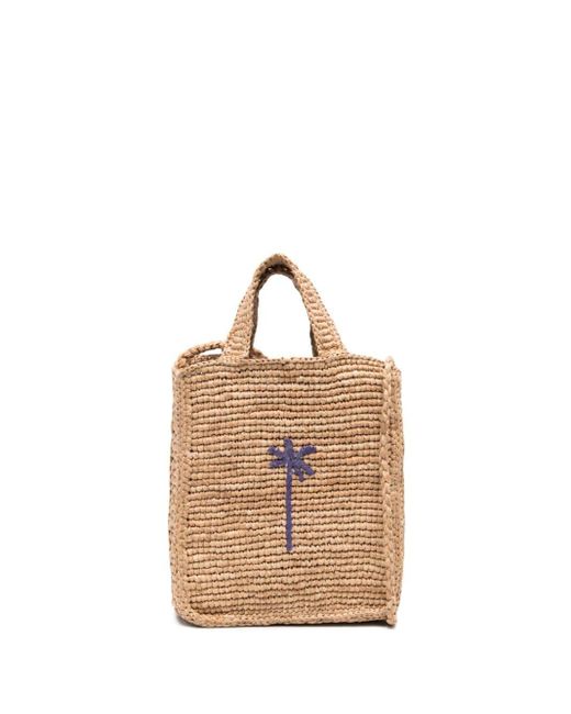 Manebí Natural Woven-raffia Mini Bag